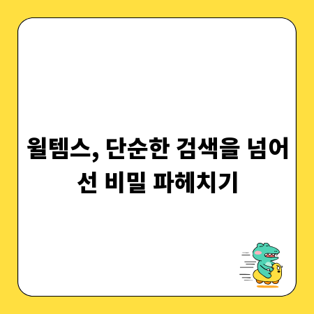 윌템스, 단순한 검색을 넘어선 비밀 파헤치기