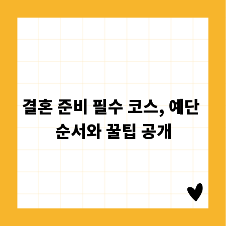 결혼 준비 필수 코스, 예단 순서와 꿀팁 공개