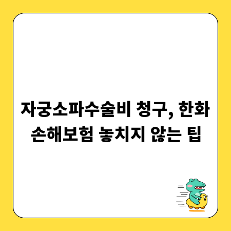 자궁소파수술비 청구, 한화손해보험 놓치지 않는 팁