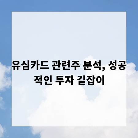 유심카드 관련주 분석, 성공적인 투자 길잡이