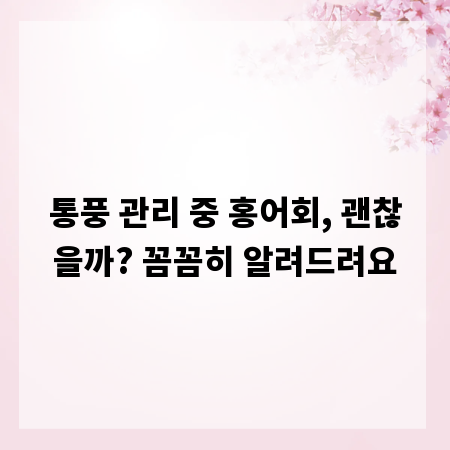 통풍 관리 중 홍어회, 괜찮을까? 꼼꼼히 알려드려요