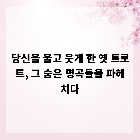 당신을 울고 웃게 한 옛 트로트, 그 숨은 명곡들을 파헤치다