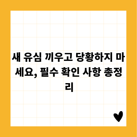 새 유심 끼우고 당황하지 마세요, 필수 확인 사항 총정리