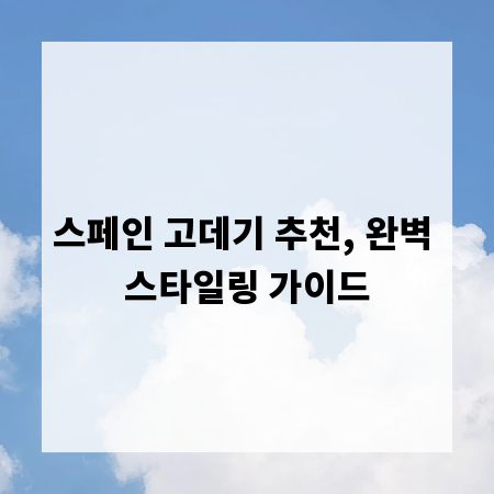 스페인 고데기 추천, 완벽 스타일링 가이드
